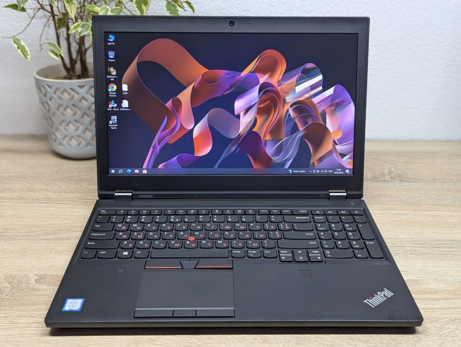 Ноутбук Б/В Lenovo ThinkPad P51, Intel Core i7-7700HQ, DDR4 16 GB, SSD 256GB + SSD 128GB, NVIDIA Quadro M1200 4Gb, 15.6" Full HD