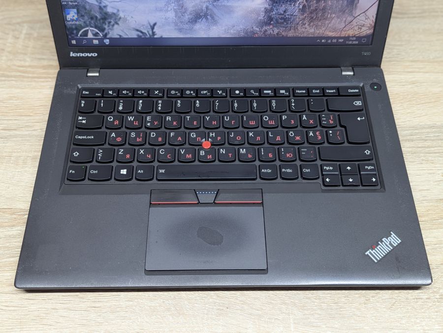 Уцінка! Ноутбук Б/В Lenovo ThinkPad T450, Intel Core i5-5300U, DDR3 8 GB, SSD 128GB, 14" HD