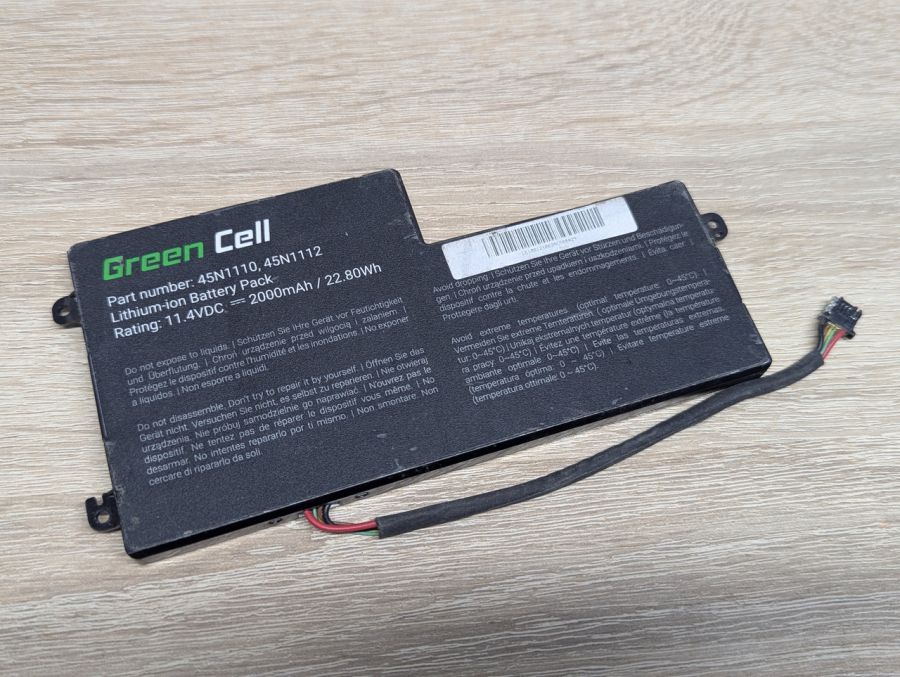 Б/В Акумуляторна батарея Green Cell 45N1110,45N1112