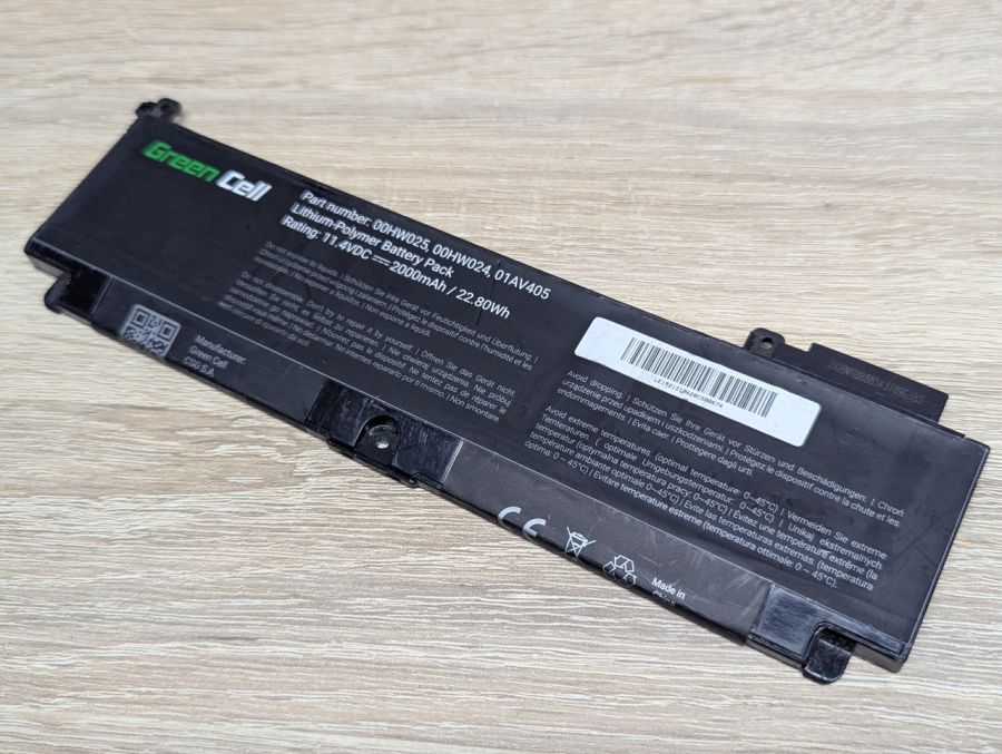 Б/В Акумуляторна батарея Green Cell 00HW025,00HW024,01AV405