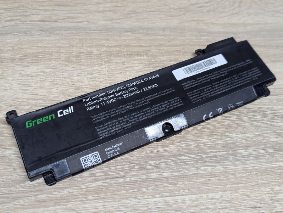 Б/В Акумуляторна батарея Green Cell 00HW025,00HW024,01AV405