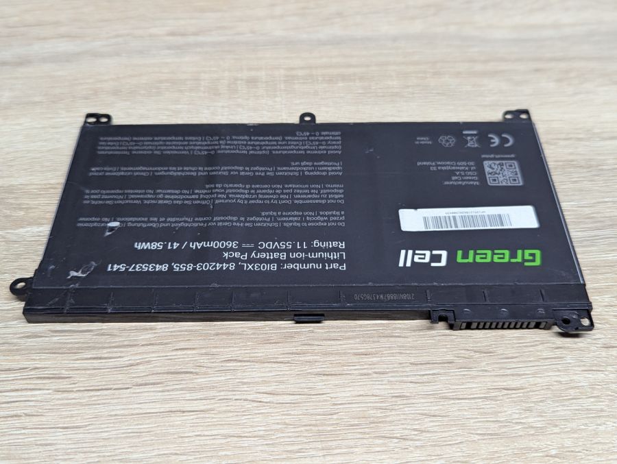 Б/В Акумуляторна батарея Green Cell BI03XL,844203-855,843537-541