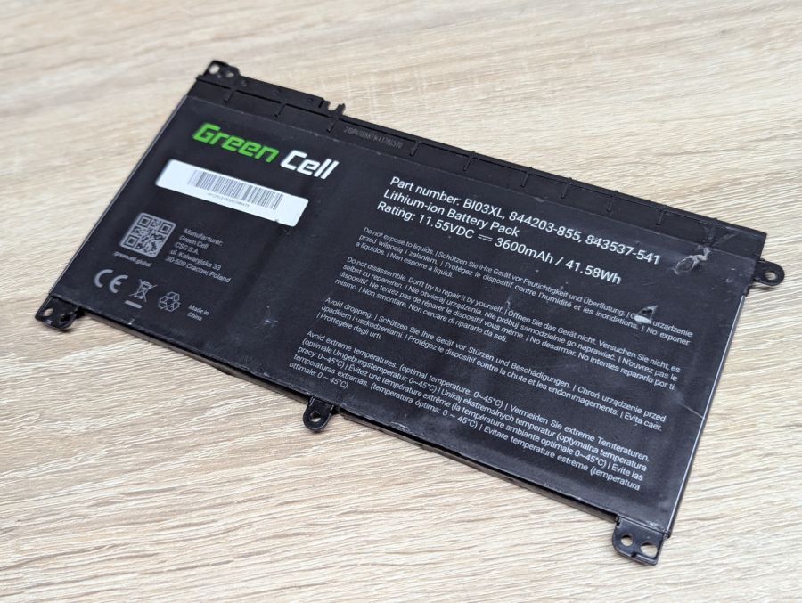 Б/В Акумуляторна батарея Green Cell BI03XL,844203-855,843537-541