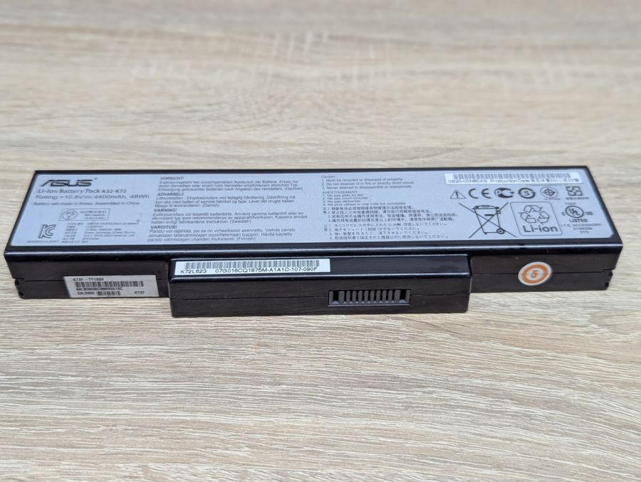 Б/В Оригінальна акумуляторна батарея Asus A32-K72