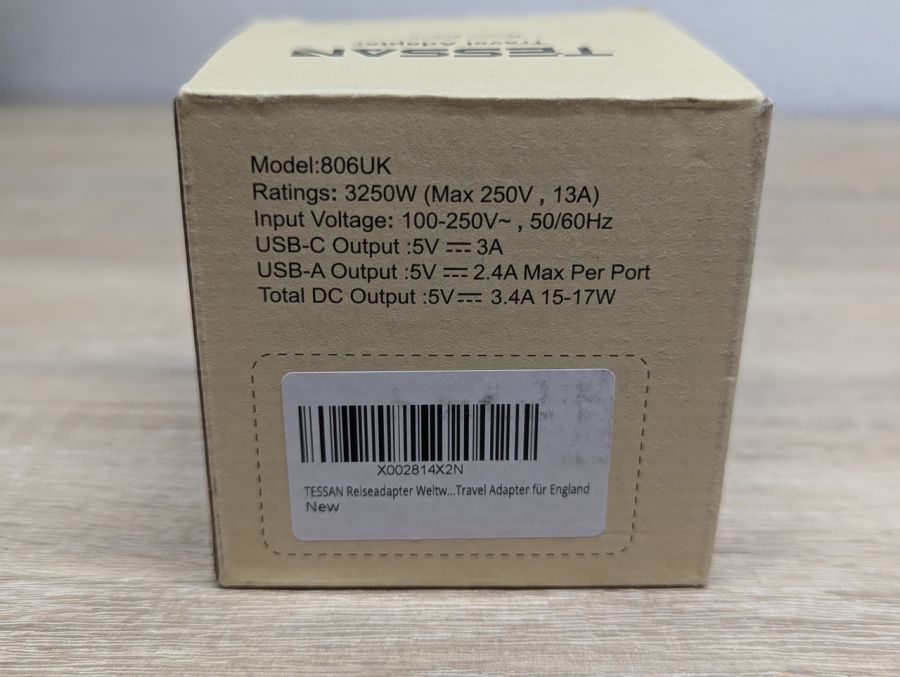 Новий Дорожній адаптер TESSAN 806UK [ProductHub SKU 806UK(2)]