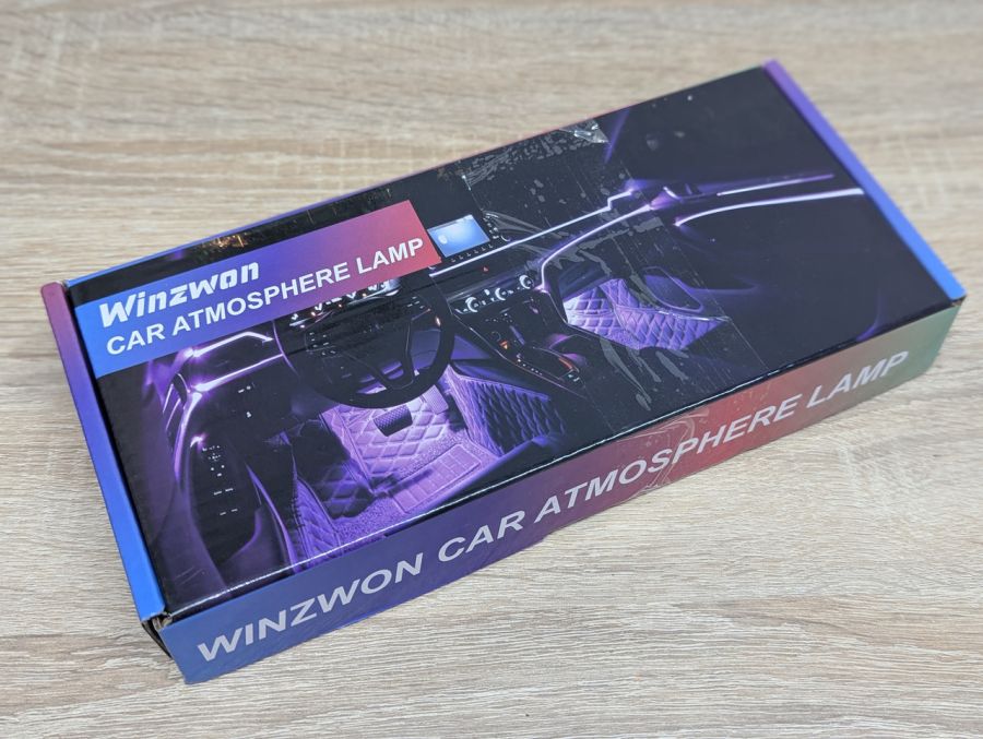 Новий Світлодіодна система підсвічування для салону автомобіля Winzwon 4шт