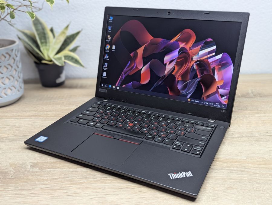 Уцінка! Ноутбук Б/В Lenovo ThinkPad L480, Intel Core i5-8250U, DDR4 8 GB, SSD 128GB, 14" UHD
