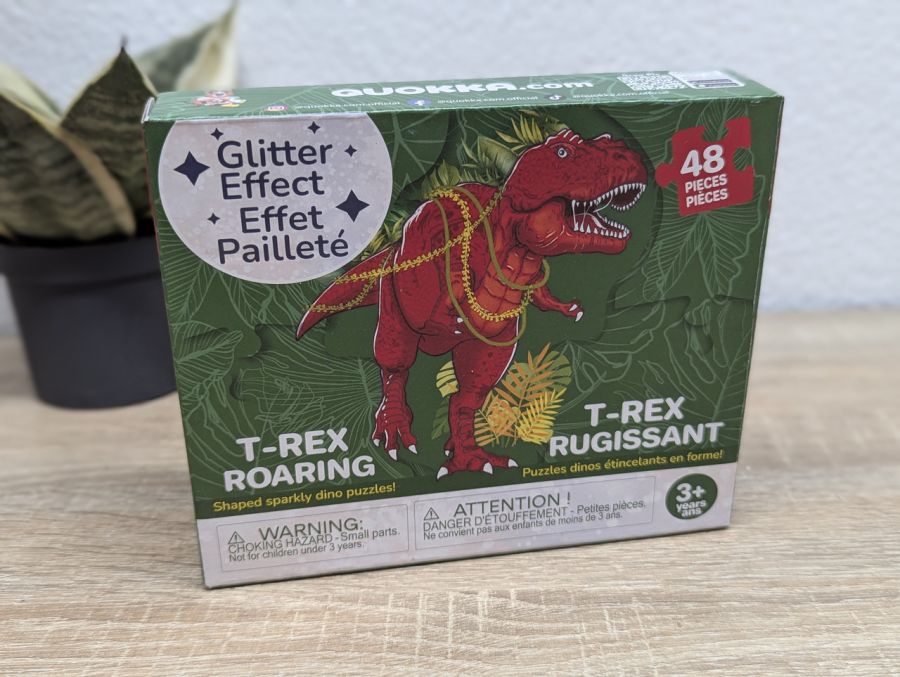 Новий Дитячий фігурний пазл "T-REX ROARING" (Тиранозавр, що рикає) від бренду Quokka [ProductHub SKU T-REX(5)]