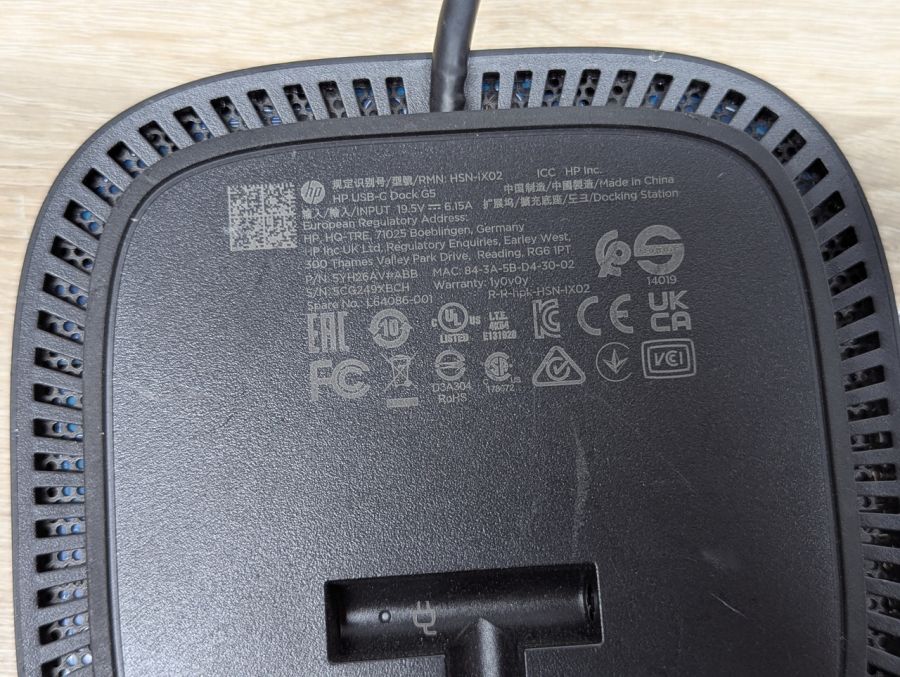 Б/В Док-станція HP USB-C Dock G5 HSN-IX02