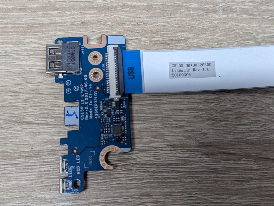 Б/В Додаткова плата USB LS-E795P для ноутбуків HP 250 G6,255 G6