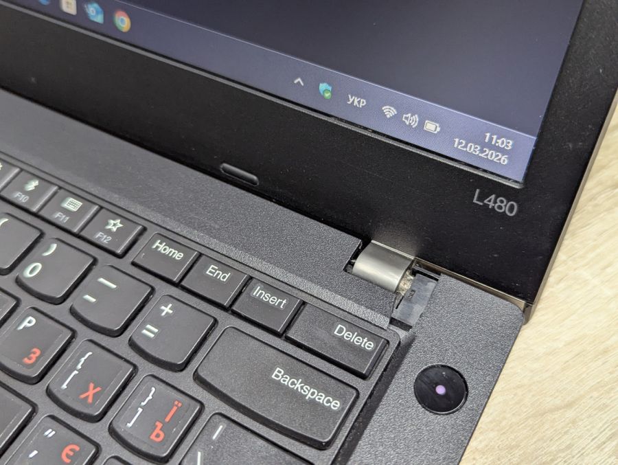 Уцінка! Ноутбук Б/В Lenovo ThinkPad L480, Intel Core i5-8250U, DDR4 8 GB, SSD 128GB, 14" UHD