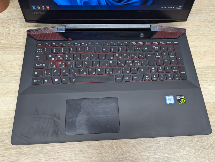 Уцінка! Ноутбук Б/В Lenovo IdeaPad Y700, Intel Core i5-6300HQ, DDR4 8 GB, SSD 256GB + SSD 1TB, GeForce GTX 960M 2Gb, 15.6" Full HD