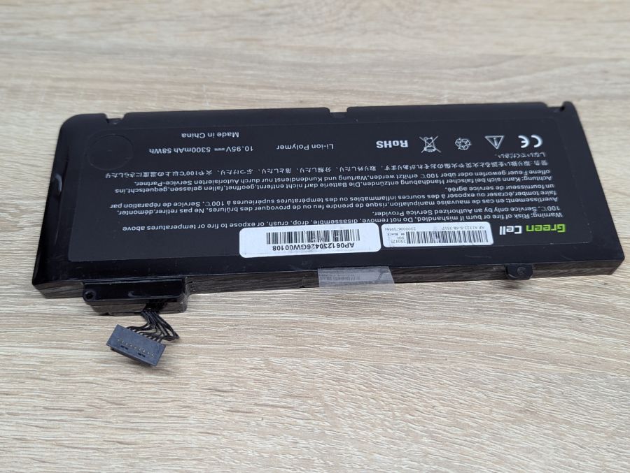 Б/В Акумуляторна батарея Green Cell MacBook A1322