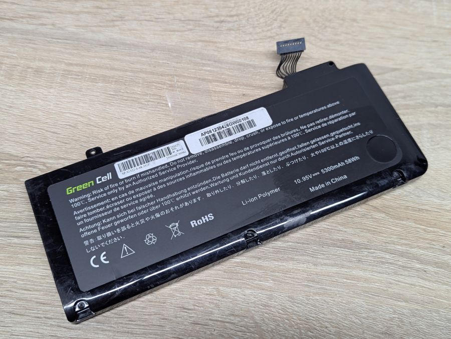 Б/В Акумуляторна батарея Green Cell MacBook A1322