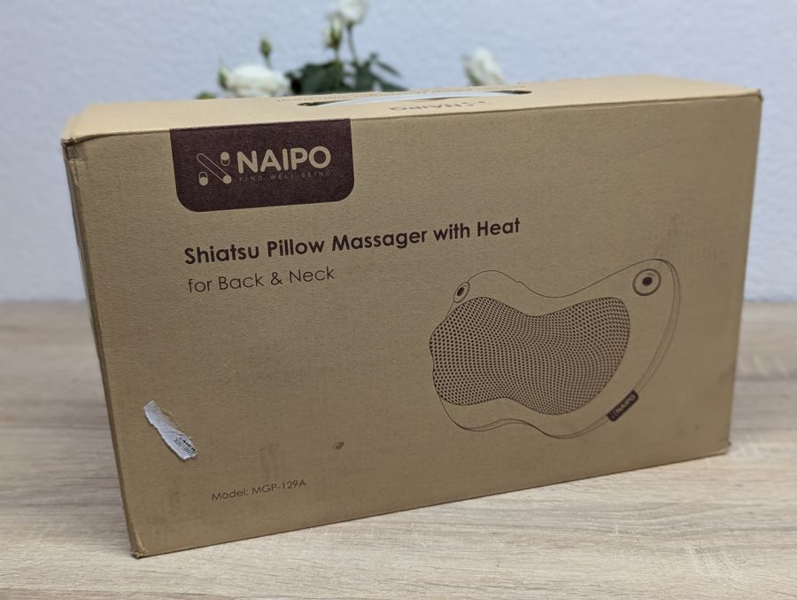 Новий Масажер-подушка Naipo Shiatsu Pillow Massager with Heat MGP-129A
