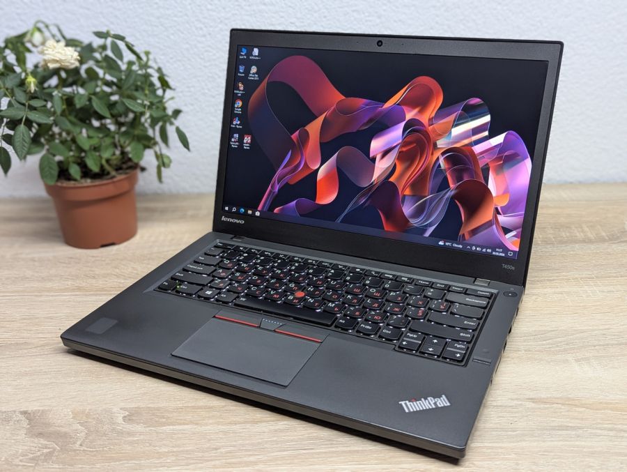 Ноутбук Б/В Lenovo ThinkPad T450S, Intel Core i5-5300U, DDR3 8 GB, SSD 128GB, 14" HD [ProductHub SKU L490]
