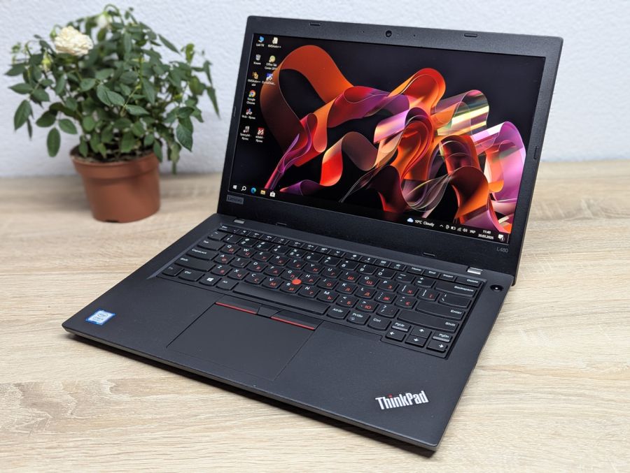 Уцінка! Ноутбук Б/В Lenovo ThinkPad L480, Intel Core i5-8250U, DDR4 8 GB, SSD 128GB, 14" Full HD