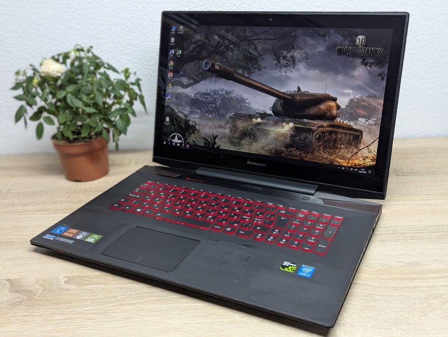 Ноутбук Б/В Lenovo Y70-70, Intel Core i7-4720HQ, DDR3 12 GB, SSD 360GB, NVIDIA GeForce GTX 860M 2Gb, 17" Full HD