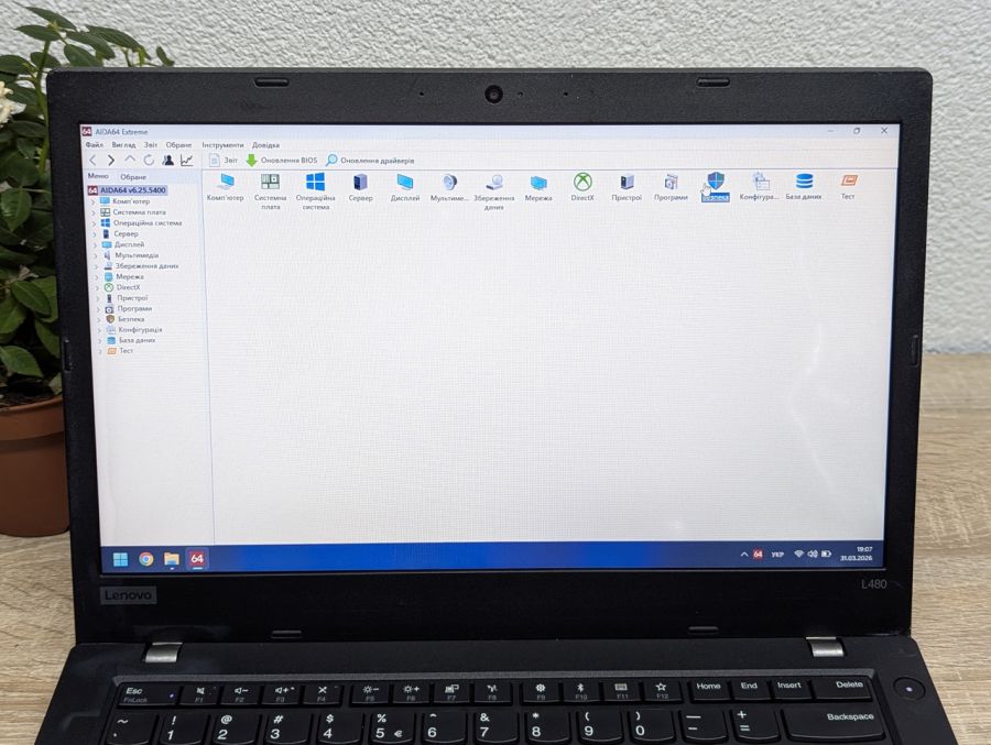 Уцінка! Ноутбук Б/В Lenovo ThinkPad L480, Intel Core i5-8250U, DDR4 8 GB, SSD 256GB, 14" UHD