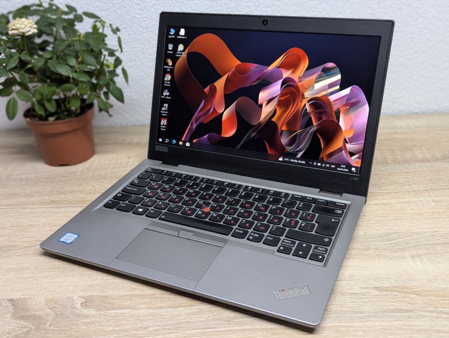 Уцінка! Ноутбук Б/В Lenovo ThinkPad L380, Intel Core i3-7020U, DDR4 8 GB, SSD 256GB, 13" Full HD