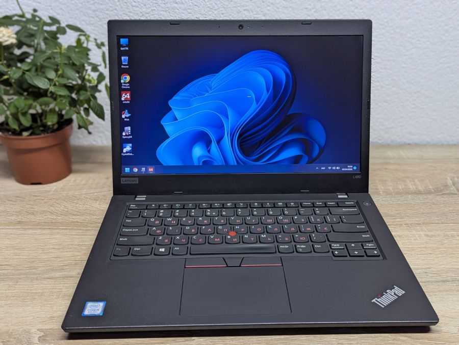 Уцінка! Ноутбук Б/В Lenovo ThinkPad L480, Intel Core i5-8250U, DDR4 8 GB, SSD 256GB, 14" UHD
