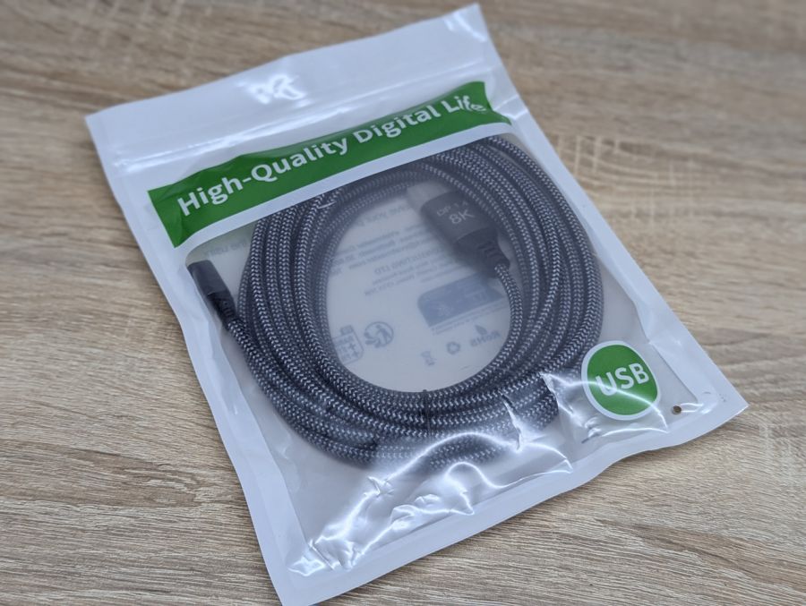 Новий Кабель USB-C DisplayPort 1.4 8K