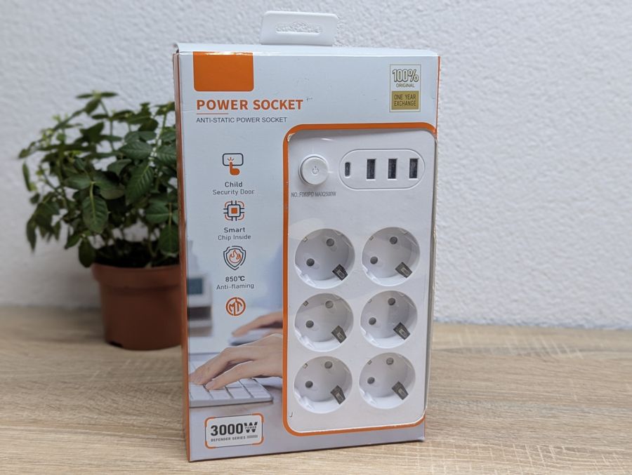 Новий Мережевий фільтр-подовжувач GD 3000W