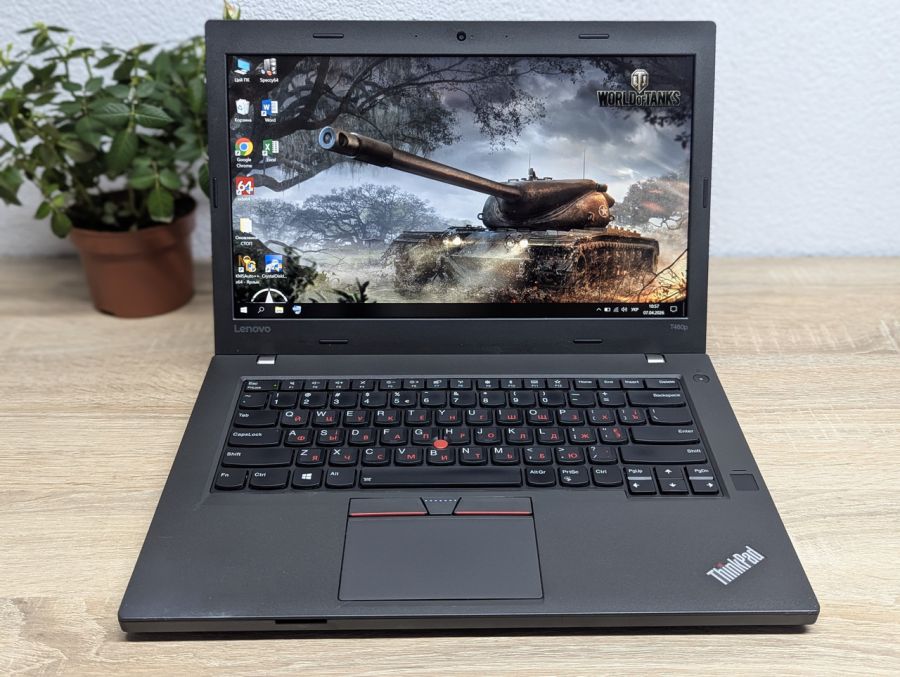 Ноутбук Б/В Lenovo ThinkPad T460P, Intel Core i7-6700HQ, DDR4 8 GB, SSD 128GB, 14" Full HD