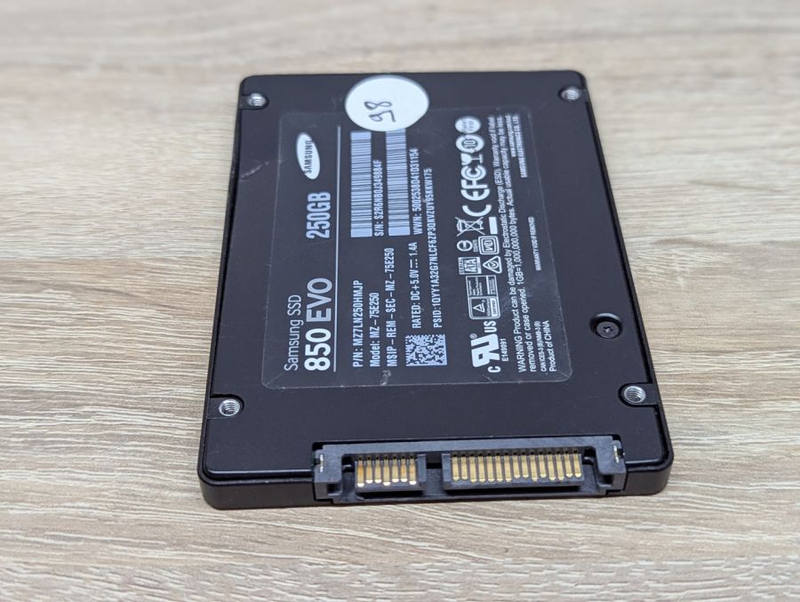 Б/В SSD Samsung 850 EVO 250 ГБ 2.5" Життя 98%