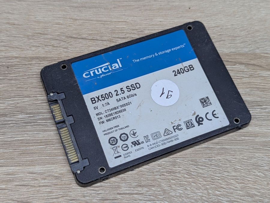 Б/В SSD Crucial BX500 240 ГБ 2.5"