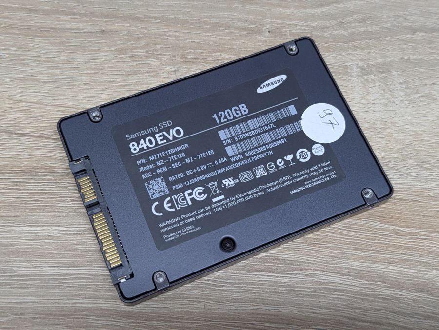 Б/В SSD Samsung 840 EVO 120 ГБ