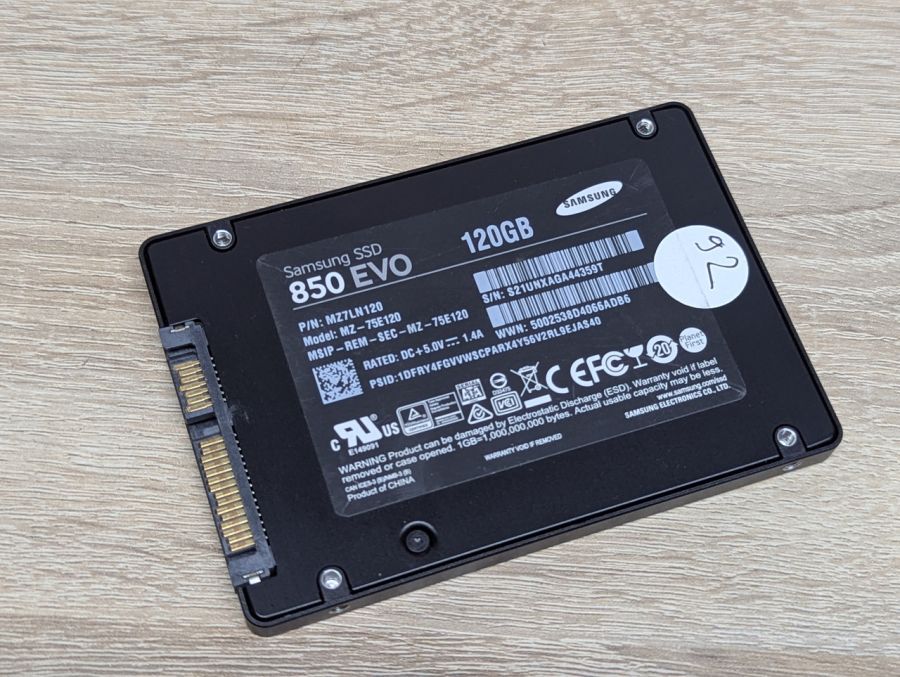 Б/В SSD Samsung 850 EVO 120 ГБ
