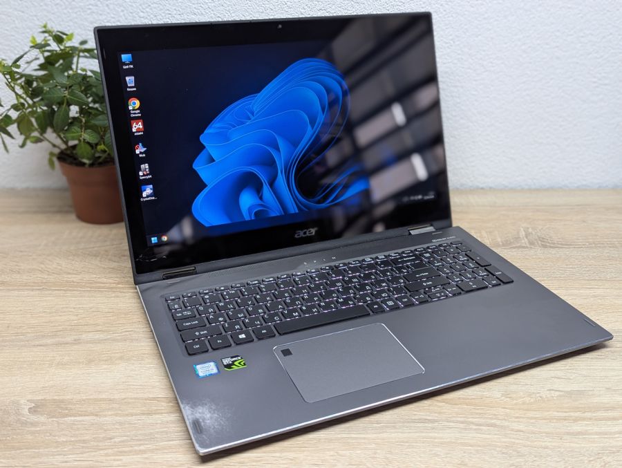 Ноутбук Б/В Acer Spin SP515-51GN, Intel Core i5-8250U, DDR4 8 GB, SSD 256GB + HDD 320GB, NVIDIA GeForce GTX 1050 4Gb, 15.6" Full HD