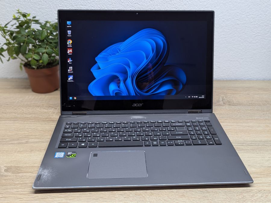 Ноутбук Б/В Acer Spin SP515-51GN, Intel Core i5-8250U, DDR4 8 GB, SSD 256GB + HDD 320GB, NVIDIA GeForce GTX 1050 4Gb, 15.6" Full HD