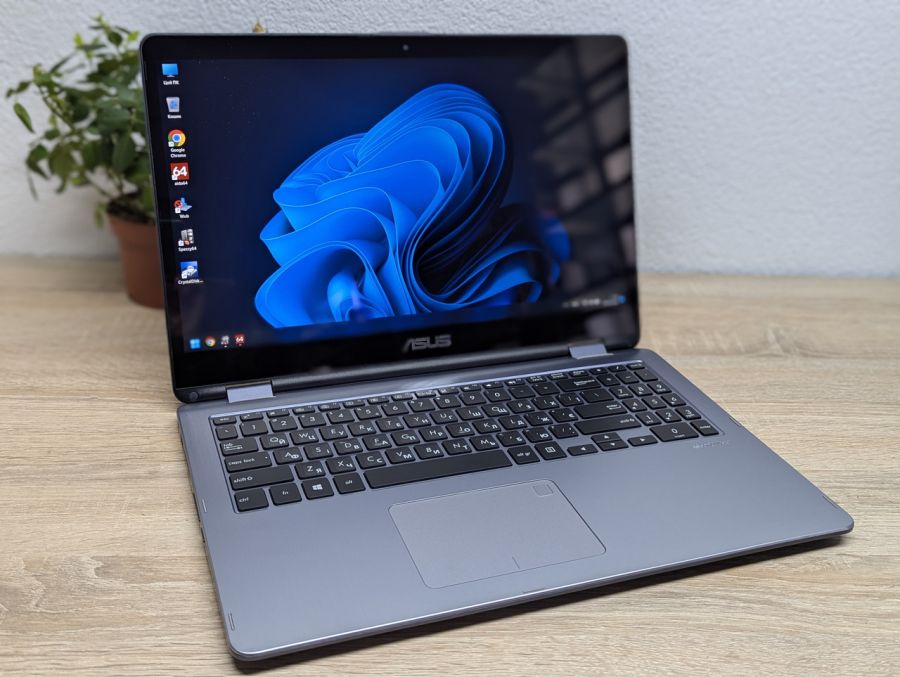 Ноутбук Б/В ASUS TP510U, Intel Core i5-8250U, DDR4 16 GB, SSD 500GB, 15.6" Full HD Сенсор