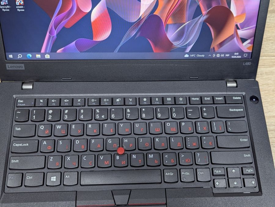 Ноутбук Б/В Lenovo ThinkPad L480, Intel Core i5-8250U, DDR4 8 GB, SSD 256GB, 14" UHD