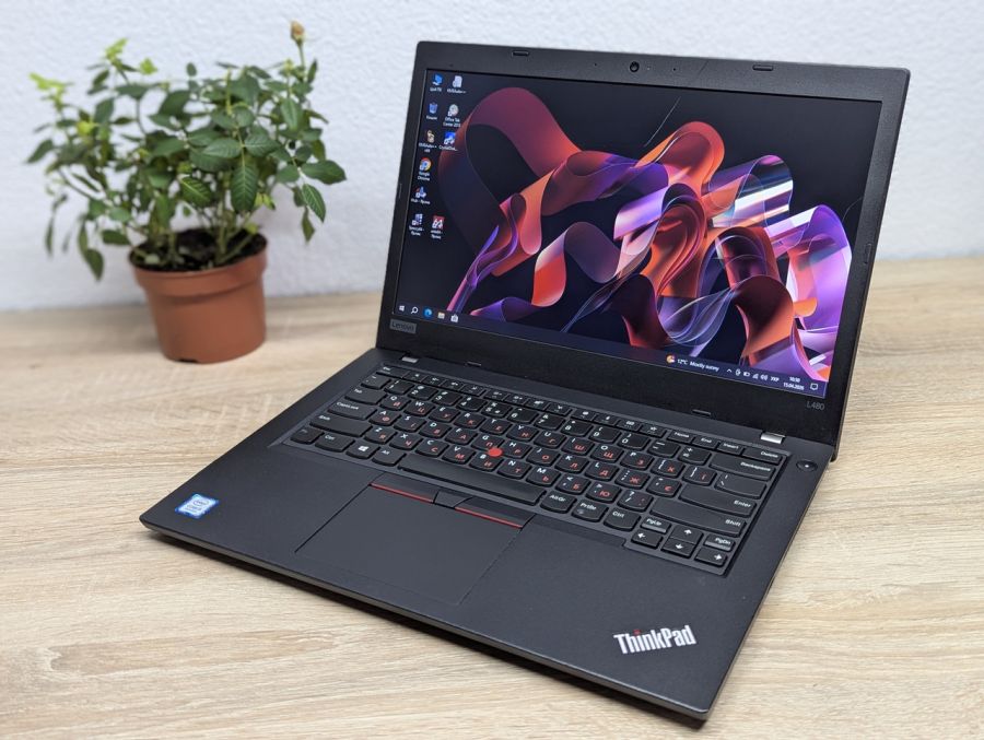Ноутбук Б/В Lenovo ThinkPad L480, Intel Core i5-8250U, DDR4 8 GB, SSD 256GB, 14" UHD