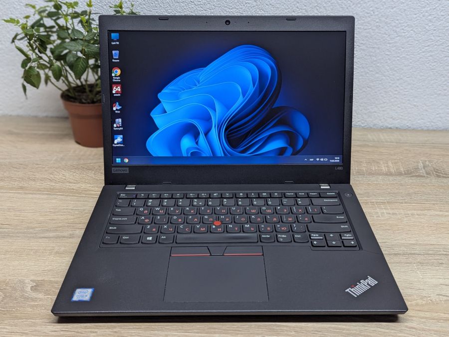 Ноутбук Б/В Lenovo ThinkPad L480, Intel Core i5-8250U, DDR4 8 GB, SSD 256GB, 14" UHD