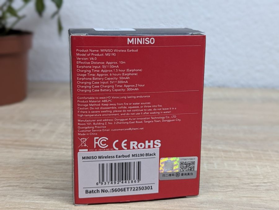 Новий Бездротові навушники MINISO Wireless Earbud MS190