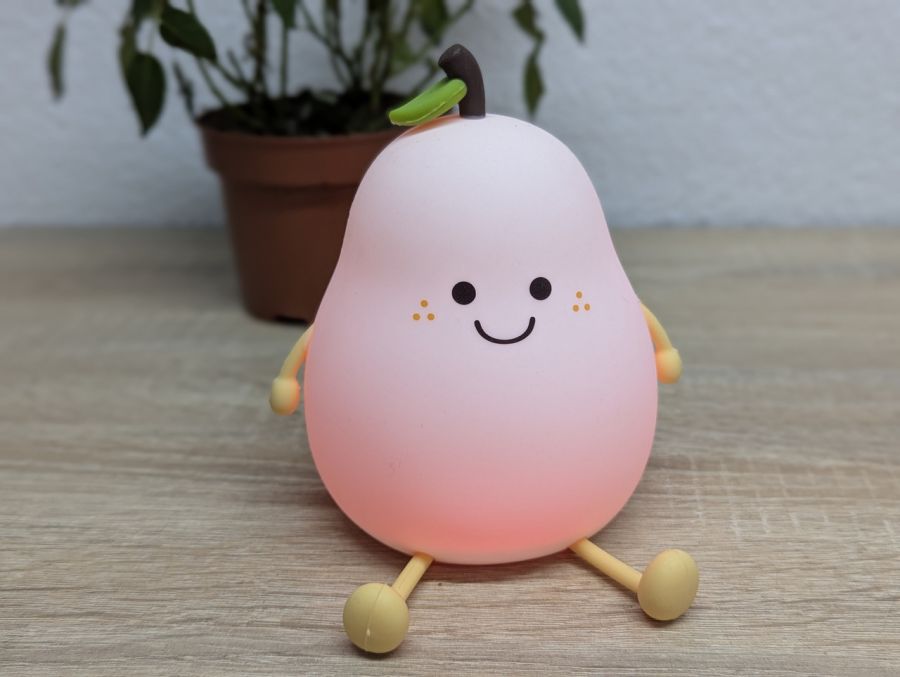 Новий Дитячий силіконовий нічник у формі груші [ProductHub SKU Груша(13)]