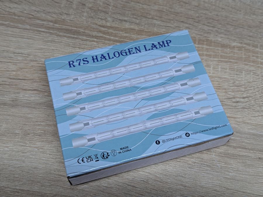 Новий Лінійні галогенні лампи типу R7S 118 мм 5шт 100W