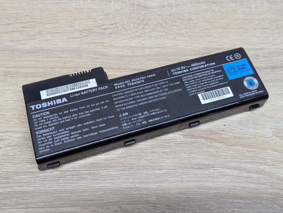 Б/В Акумуляторна батарея Toshiba PA3479U-1BRS [ProductHub SKU PA3479U]