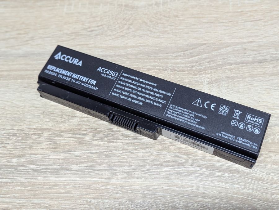 Б/В Акумуляторна батарея Accura ACC4503, PA3634U-1BAS,PA3635U-1BAM