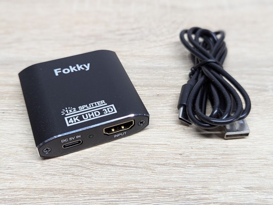 Новий Fokky HDMI Splitter 1x2 HS306-BK