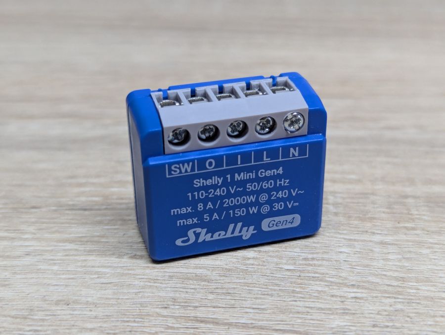 Новий Розумне реле Shelly 1 Mini Gen4