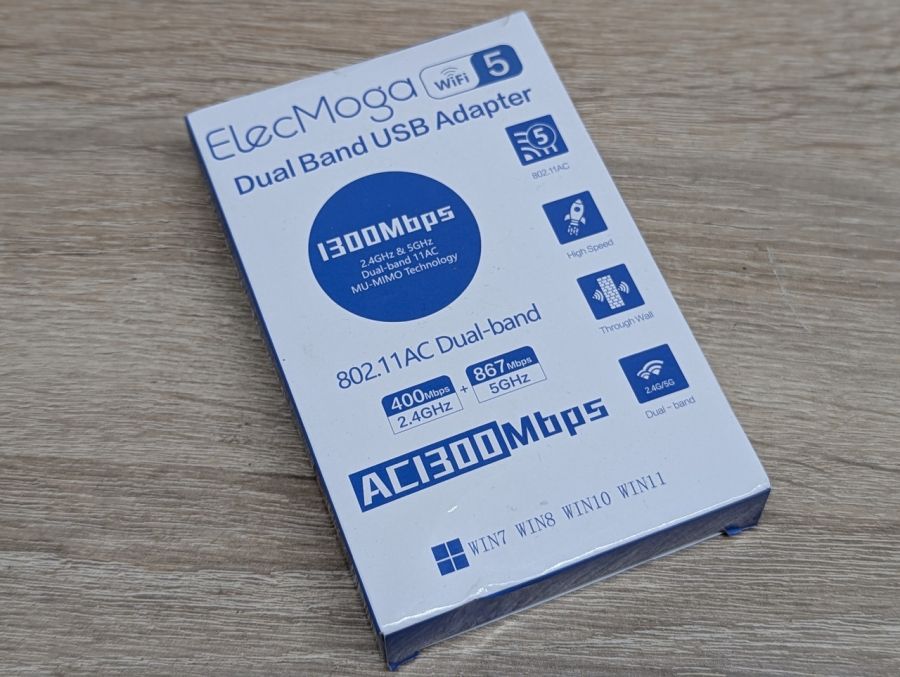 Новий Дводіапазонний USB Wi-Fi адаптер ElecMoga AC1300 Mbps [ProductHub SKU AC1300(13)]