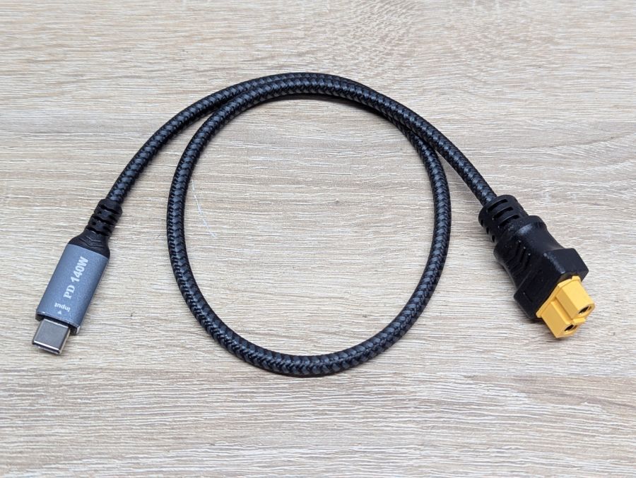 Новий Кабель-адаптер USB-C до XT60 PD до 140 Вт