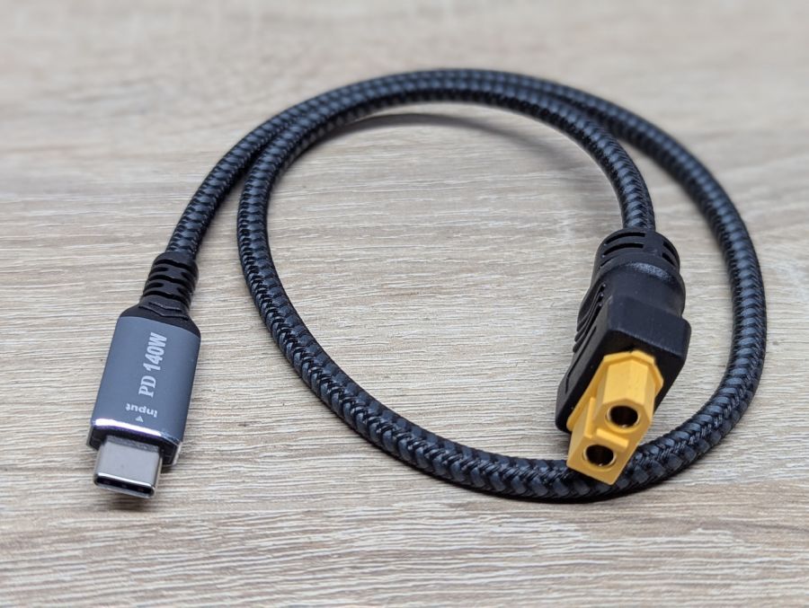 Новий Кабель-адаптер USB-C до XT60 PD до 140 Вт