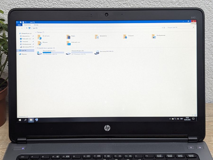 Ноутбук Б/В HP ProBook 640 G1, Intel Core i5-4300M, DDR3 8 GB, SSD 128GB, 14" HD