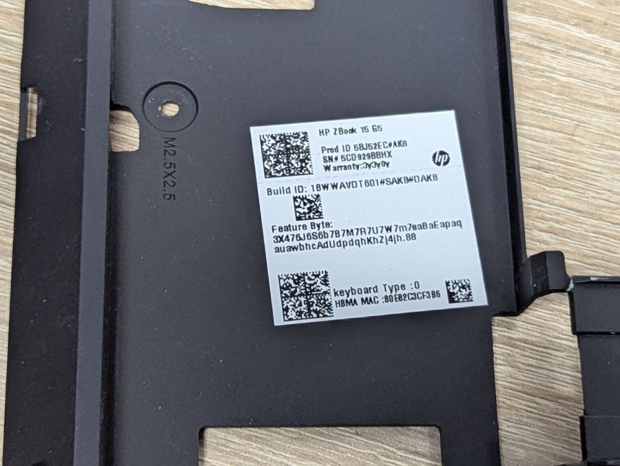 Б/В Нижня частина корпусу для ноутбука HP ZBook 15 G5,G6 [ProductHub SKU НЧКZB15]